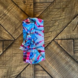 Tie-dye baby bling bow!